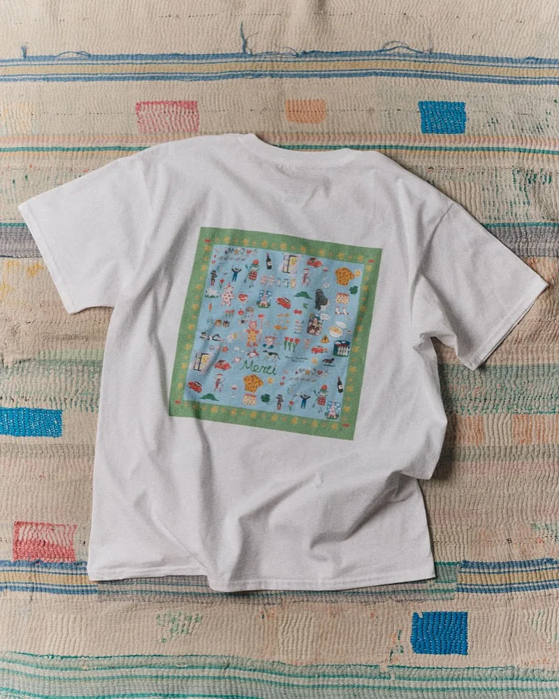 Merci Paris t-shirt print